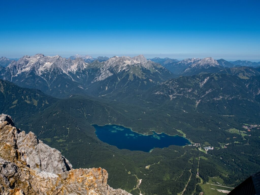 Blick von der Zugspitze.